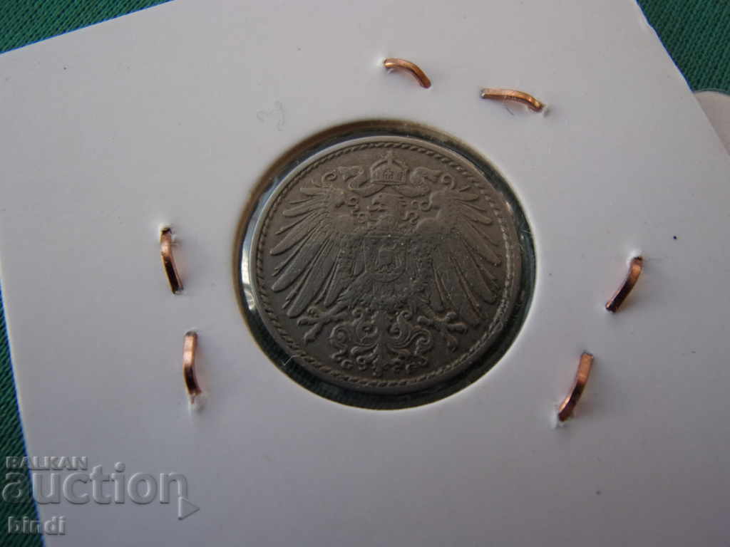 Germania Reich 5 Pfennig 1910 G Rare cu preț € 2.56 | 5.01 BGN