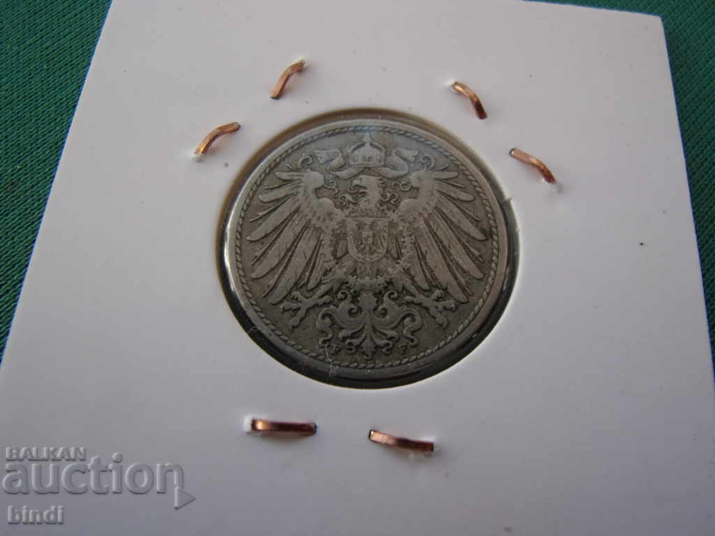 Germania Reich 10 Pfennig 1896 F Rare cu preț € 6.14 | 12.01 BGN