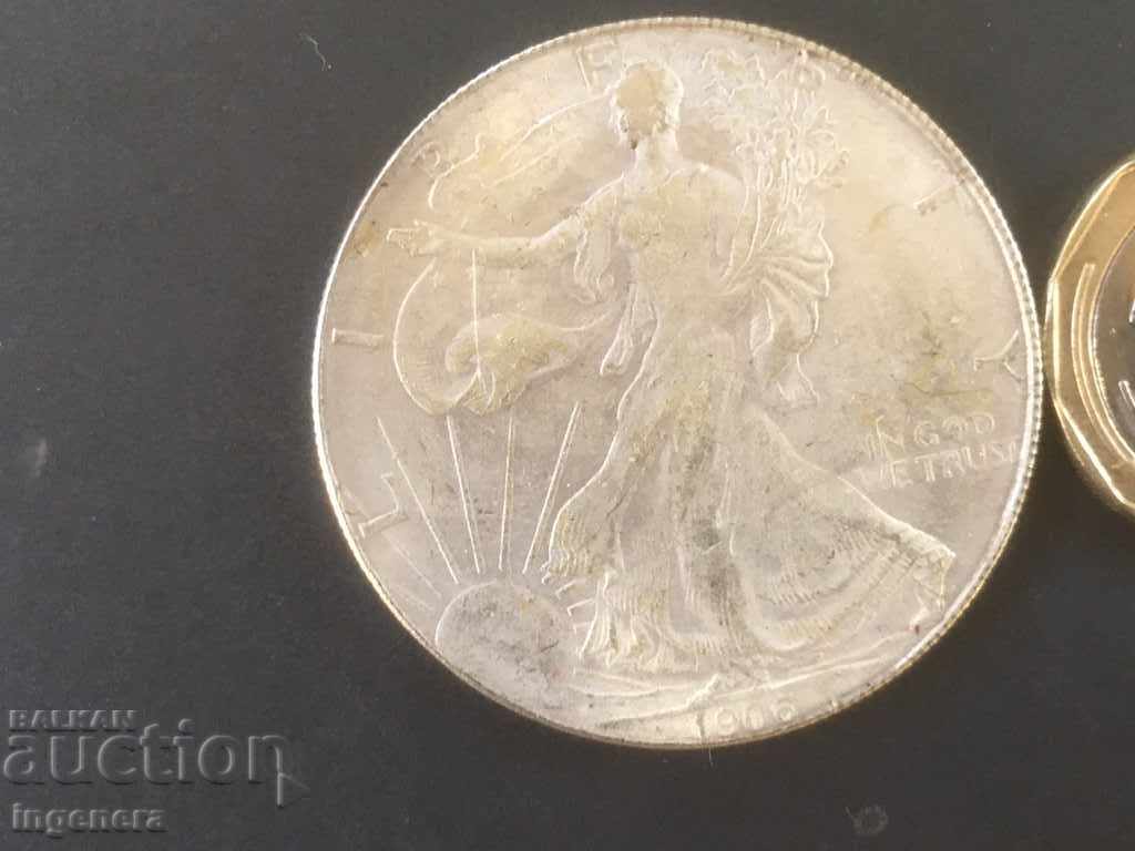 1 DOLLAR COIN US REPLICA 1906 with price 4.00 BGN | € 2.05