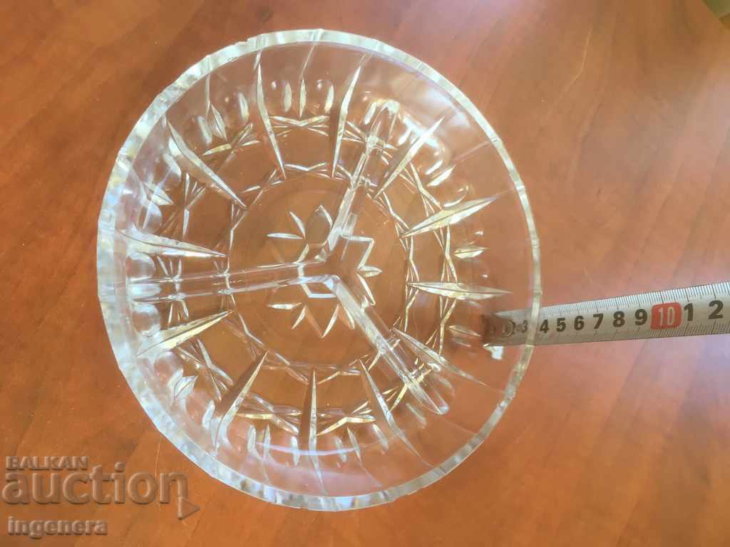 FRUKTIERA SALATIERA JADKIERA GLASS THICK RELIEF THREE PARTITIONS - 5 FRUKTIERA SALATIERA JADKIERA GLASS THICK RELIEF THREE PARTITIONS - 5
