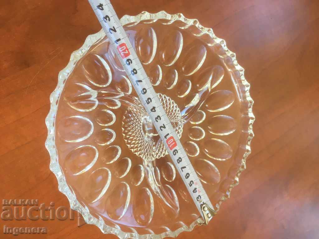 FRUKTIERA SALATIERA JADKIERA GLASS THICK RELIEF THREE PARTITIONS with price 18.00 BGN | € 9.20 FRUKTIERA SALATIERA JADKIERA GLASS THICK RELIEF THREE PARTITIONS with price 18.00 BGN | € 9.20