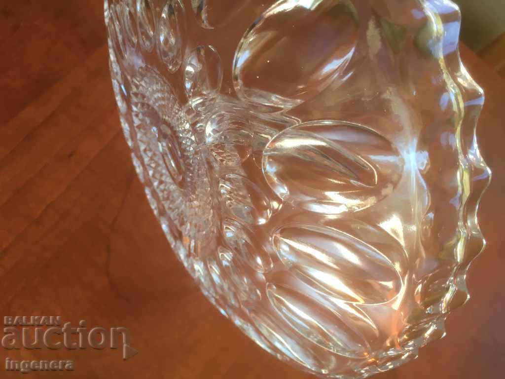 FRUKTIERA SALATIERA JADKIERA GLASS THICK RELIEF THREE PARTITIONS - 5 FRUKTIERA SALATIERA JADKIERA GLASS THICK RELIEF THREE PARTITIONS - 5