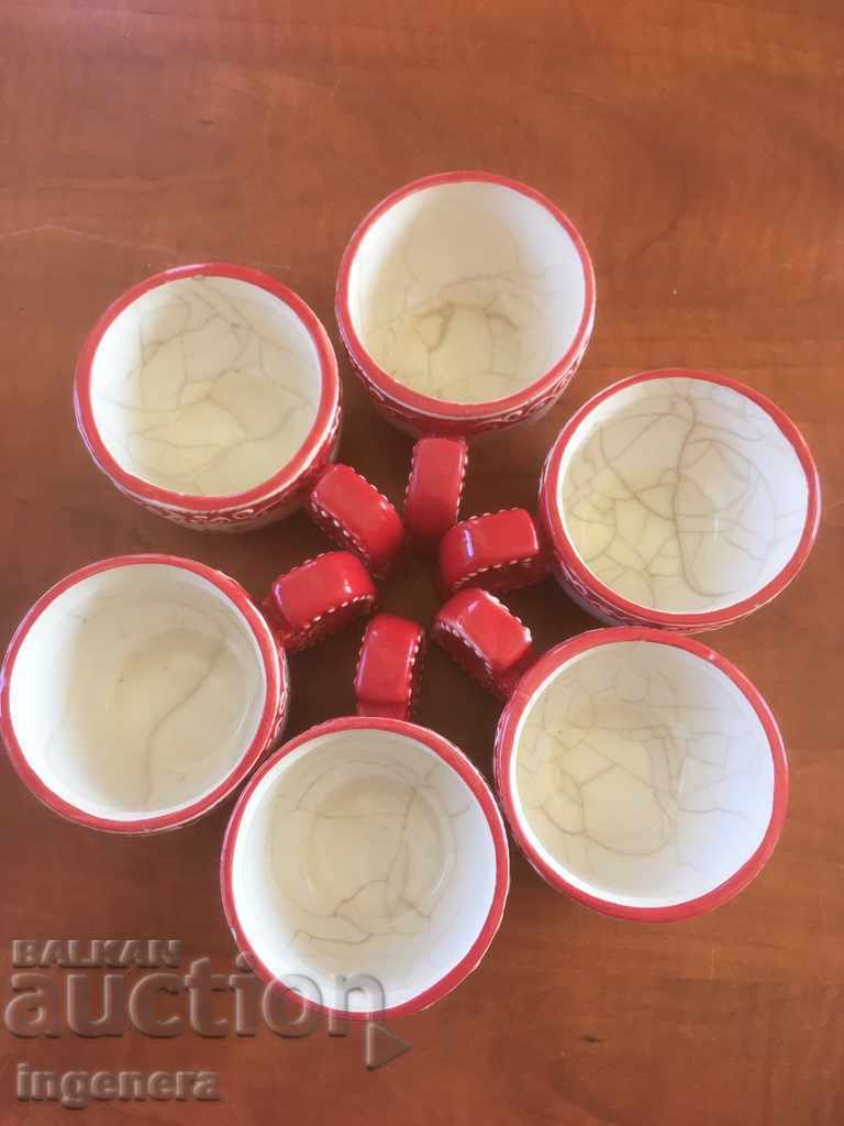 MUG MUGS CERAMIC CHRISTMAS-6 PCS