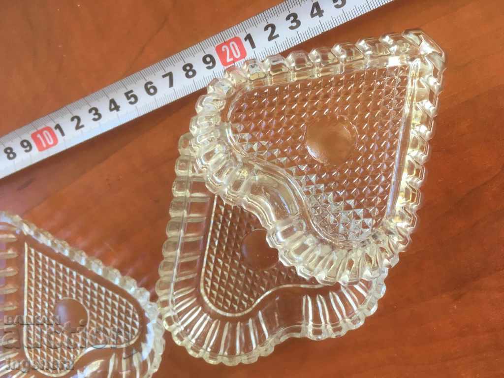 VESSEL GLASS RELIEF THICK FOR NUTS-3 PCS - 5