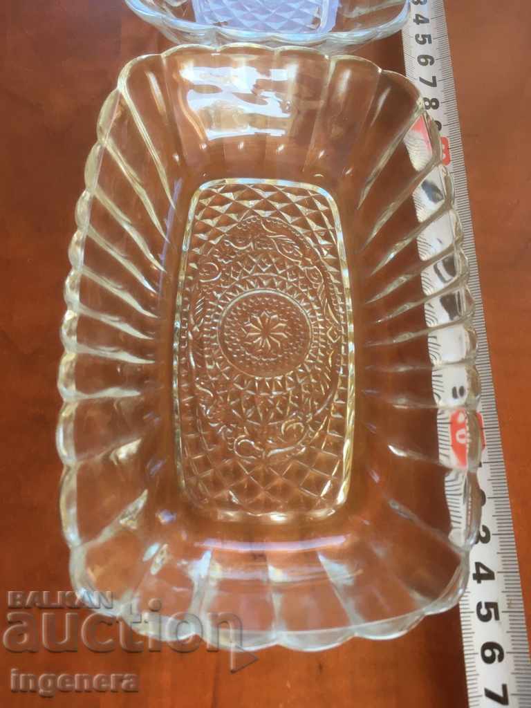 Delivery of COURT TRAY PLATET FOR APPETIZERS GLASS RELIEF-2 PCS Delivery of COURT TRAY PLATET FOR APPETIZERS GLASS RELIEF-2 PCS