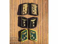 Bulgarian military serrated officer lapels monograms Railway troops