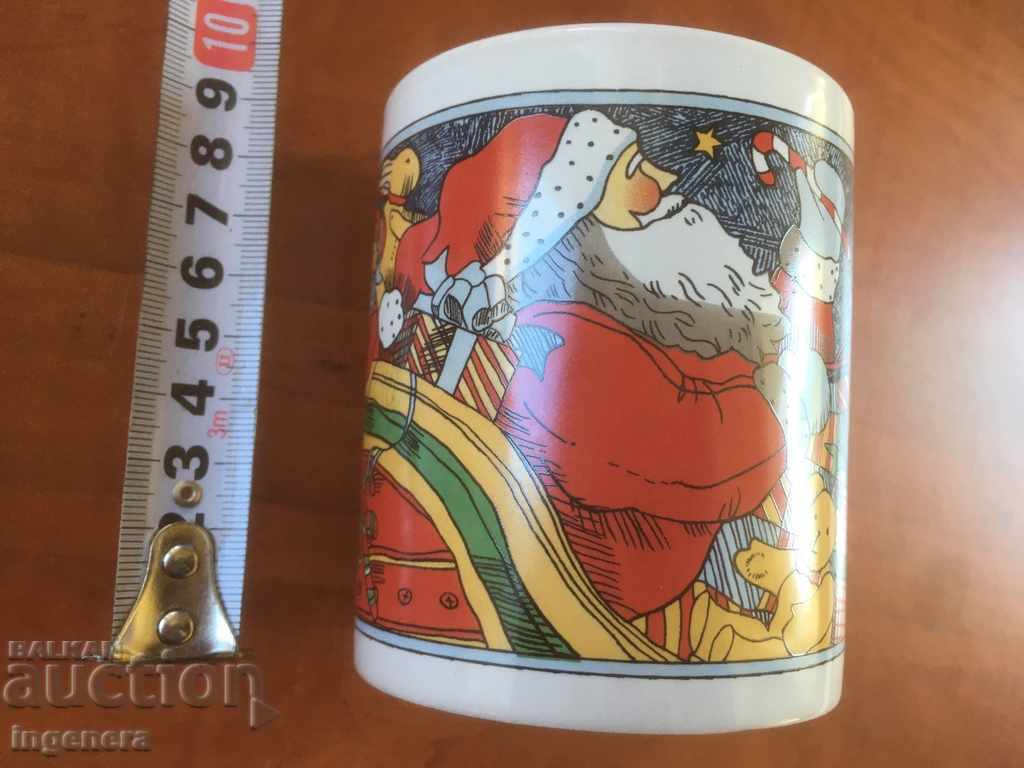 PORCELAIN GLASS BIG CHRISTMAS MUG with price 6.00 BGN | € 3.07 PORCELAIN GLASS BIG CHRISTMAS MUG with price 6.00 BGN | € 3.07