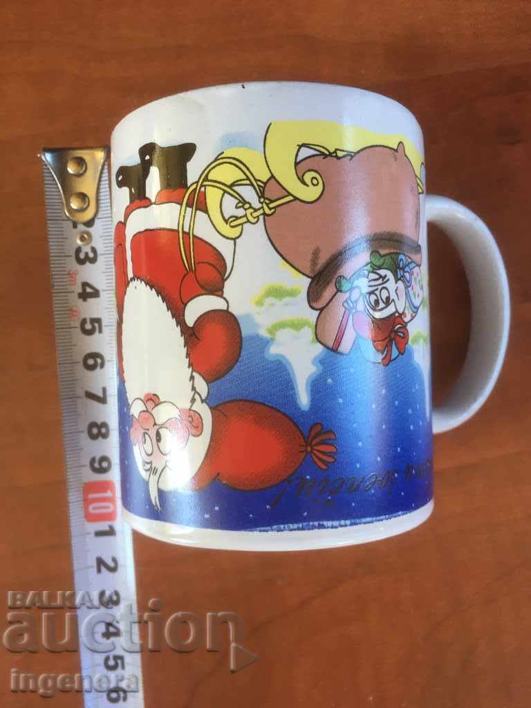 PORCELAIN GLASS BIG CHRISTMAS MUG with price 6.00 BGN | € 3.07 PORCELAIN GLASS BIG CHRISTMAS MUG with price 6.00 BGN | € 3.07