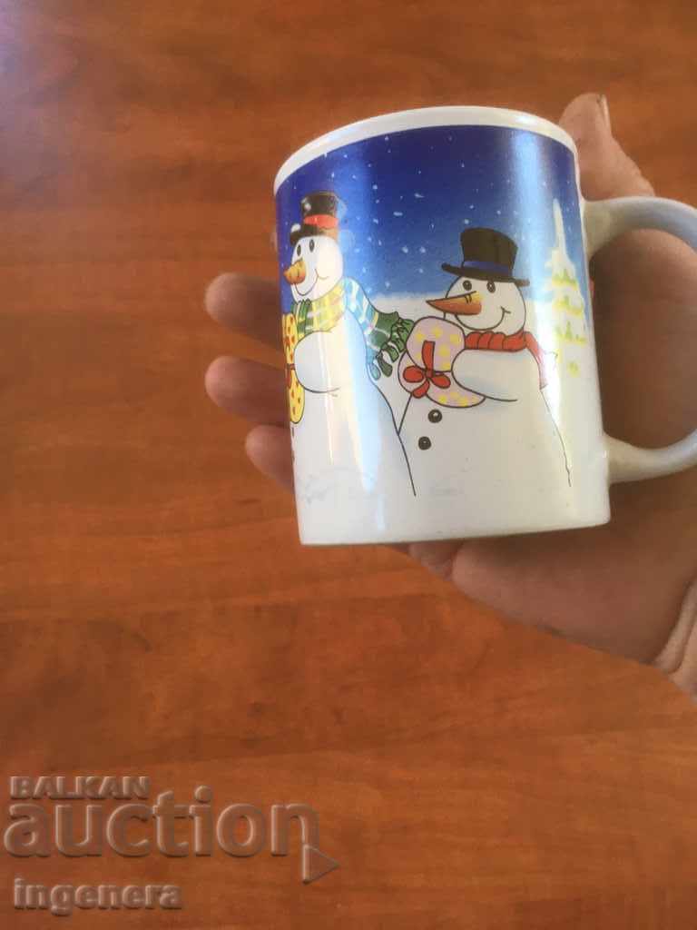 CANĂ MARE DIN PORȚELAN PENTRU CRĂCIUN