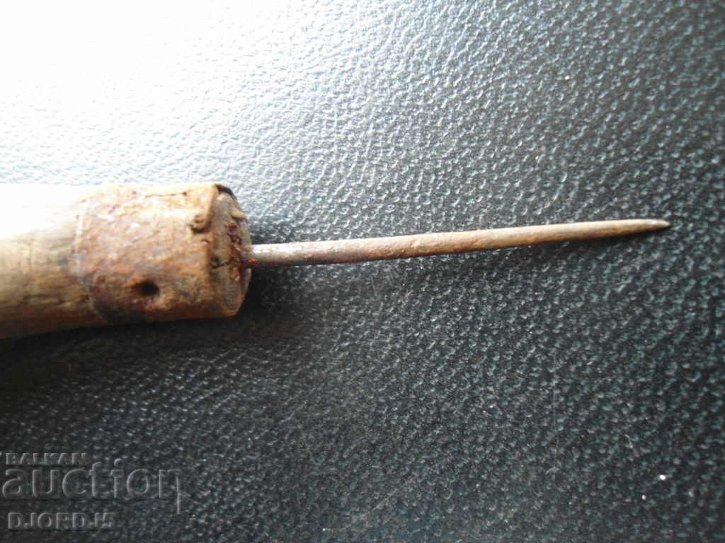 Old tool, awl with price 6.00 BGN | € 3.07 Old tool, awl with price 6.00 BGN | € 3.07