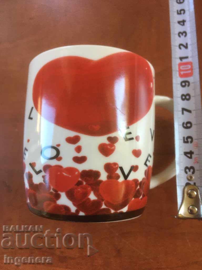 PORCELAIN GLASS LARGE MUG with price 6.00 BGN | € 3.07 PORCELAIN GLASS LARGE MUG with price 6.00 BGN | € 3.07