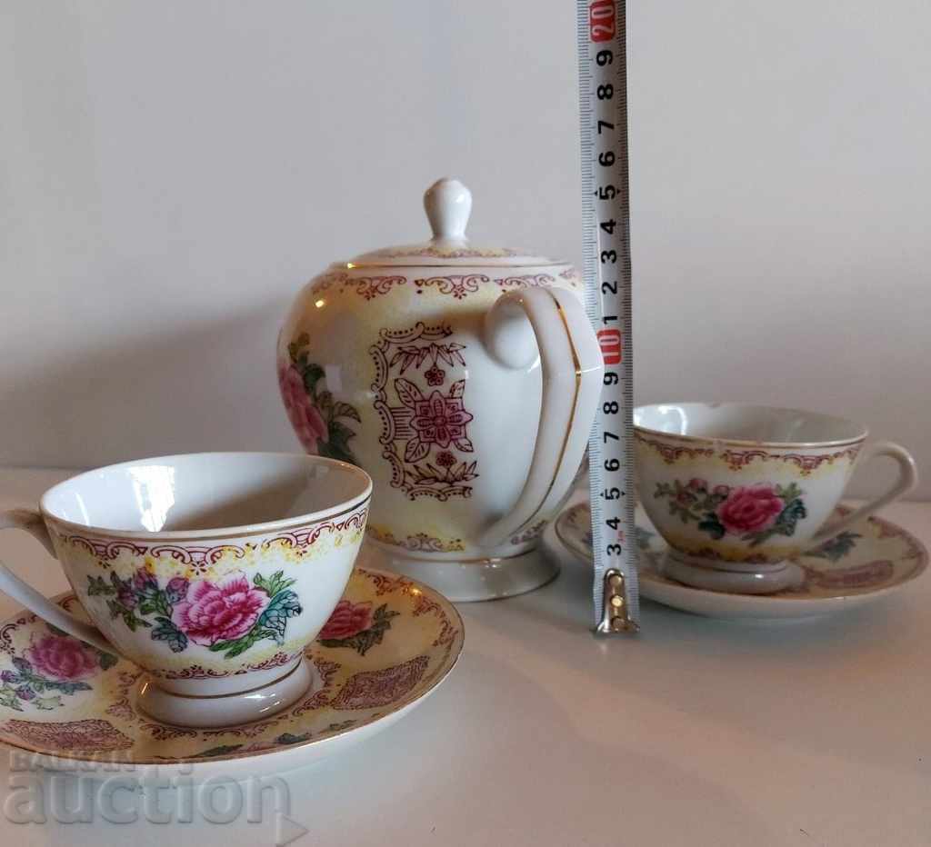 SOC RARE CHINESE PORCELAIN TEA SERVICE COFFEE TEAPOT - 5 SOC RARE CHINESE PORCELAIN TEA SERVICE COFFEE TEAPOT - 5