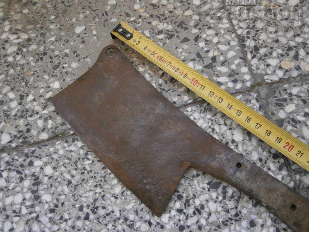 Old forged chopper KNIFE CUTTER blade, wrought iron - 5 Old forged chopper KNIFE CUTTER blade, wrought iron - 5