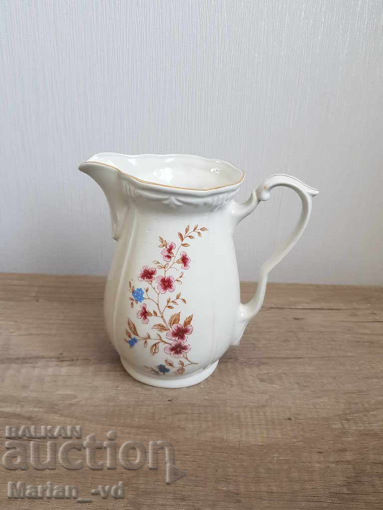 Old Bulgarian porcelain jug