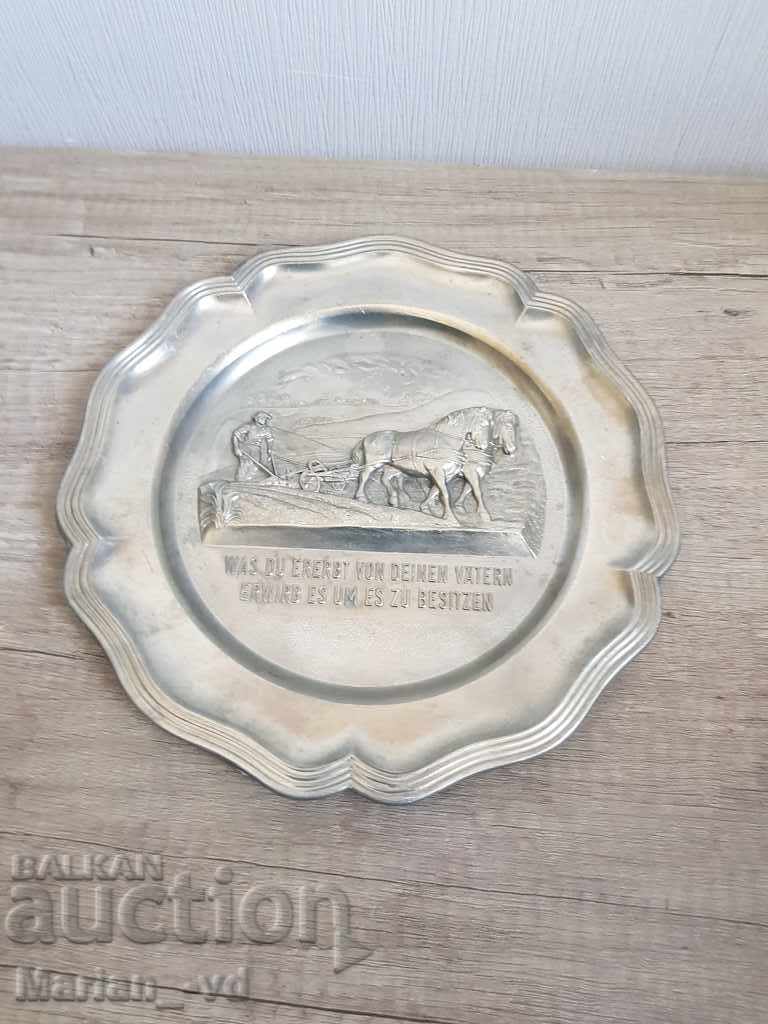 Auction German wall plate Auction German wall plate