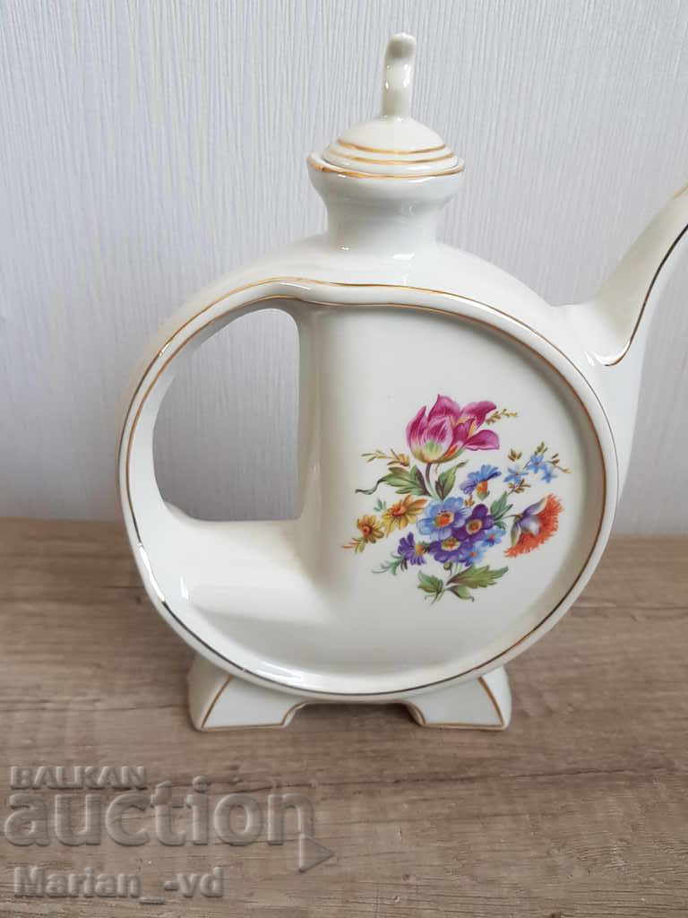 Old porcelain jug for brandy 1968 with price 70.00 BGN | € 35.79 Old porcelain jug for brandy 1968 with price 70.00 BGN | € 35.79