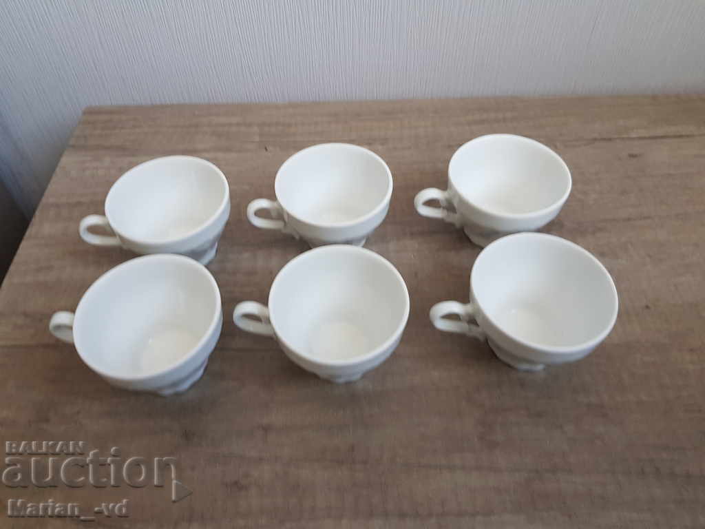 Old Yugoslav porcelain coffee cups with price 30.00 BGN | € 15.34 Old Yugoslav porcelain coffee cups with price 30.00 BGN | € 15.34