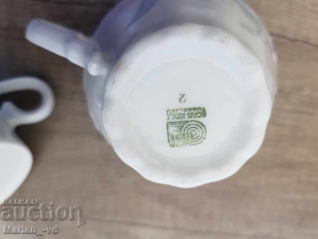 Old Yugoslav porcelain coffee cups - 5 Old Yugoslav porcelain coffee cups - 5