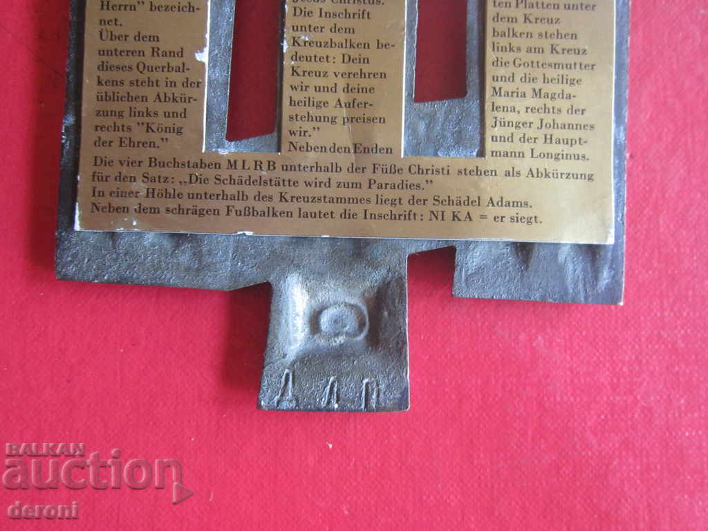 Livrarea Pictogramă rusă unică cu cruce de bronz