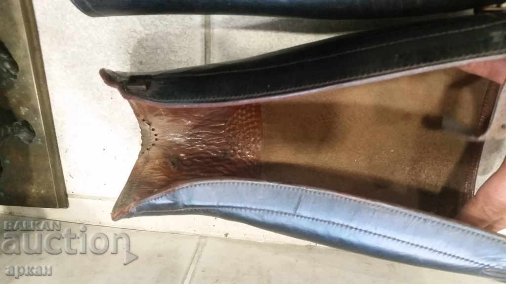 Auction Leather Gaiters - Cavalry Kingdom of Bulgaria Auction Leather Gaiters - Cavalry Kingdom of Bulgaria
