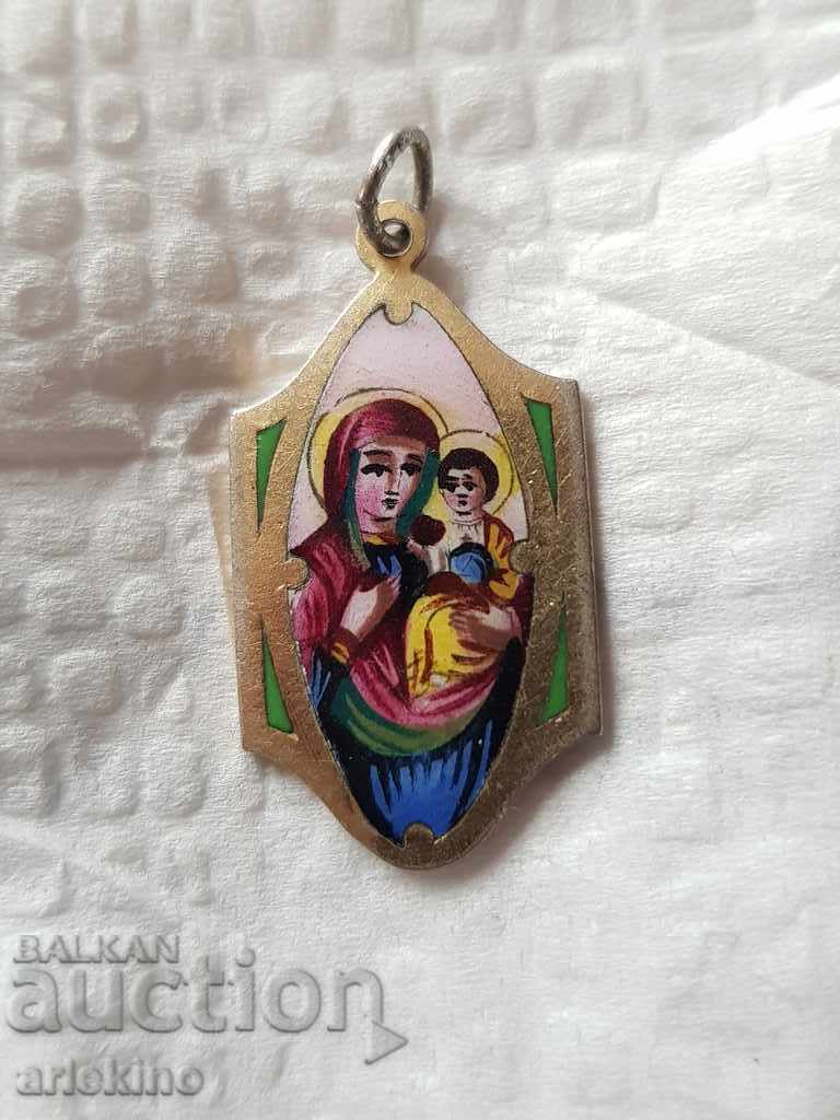 Рядък сребърен царски медальон с Емайл с цена € 65.00 | 127.13 лв.