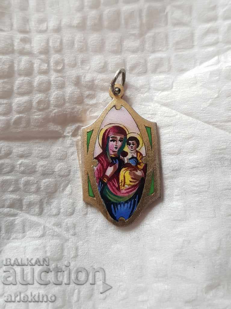 Σπάνιο ασημένιο βασιλικό μετάλλιο με σμάλτο - 5 Σπάνιο ασημένιο βασιλικό μετάλλιο με σμάλτο - 5