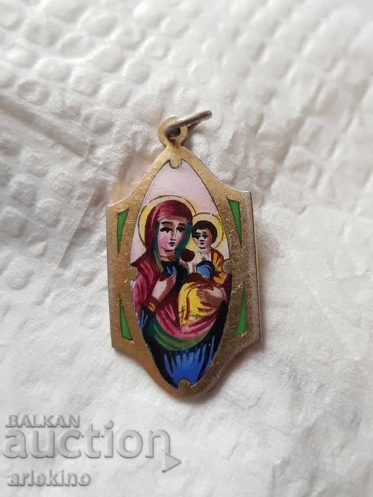 Σπάνιο ασημένιο βασιλικό μετάλλιο με σμάλτο - 6 Σπάνιο ασημένιο βασιλικό μετάλλιο με σμάλτο - 6