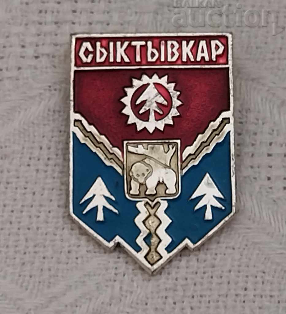 SIKTIVKAR RUSSIA COAT OF ARMS SYMBOL OF THE BADGE