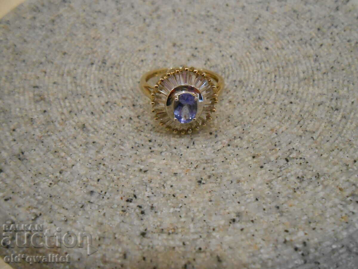 Silver RING GOLD, Tanzanite and Topaz, 925 Silver with price 197.00 BGN | € 100.72