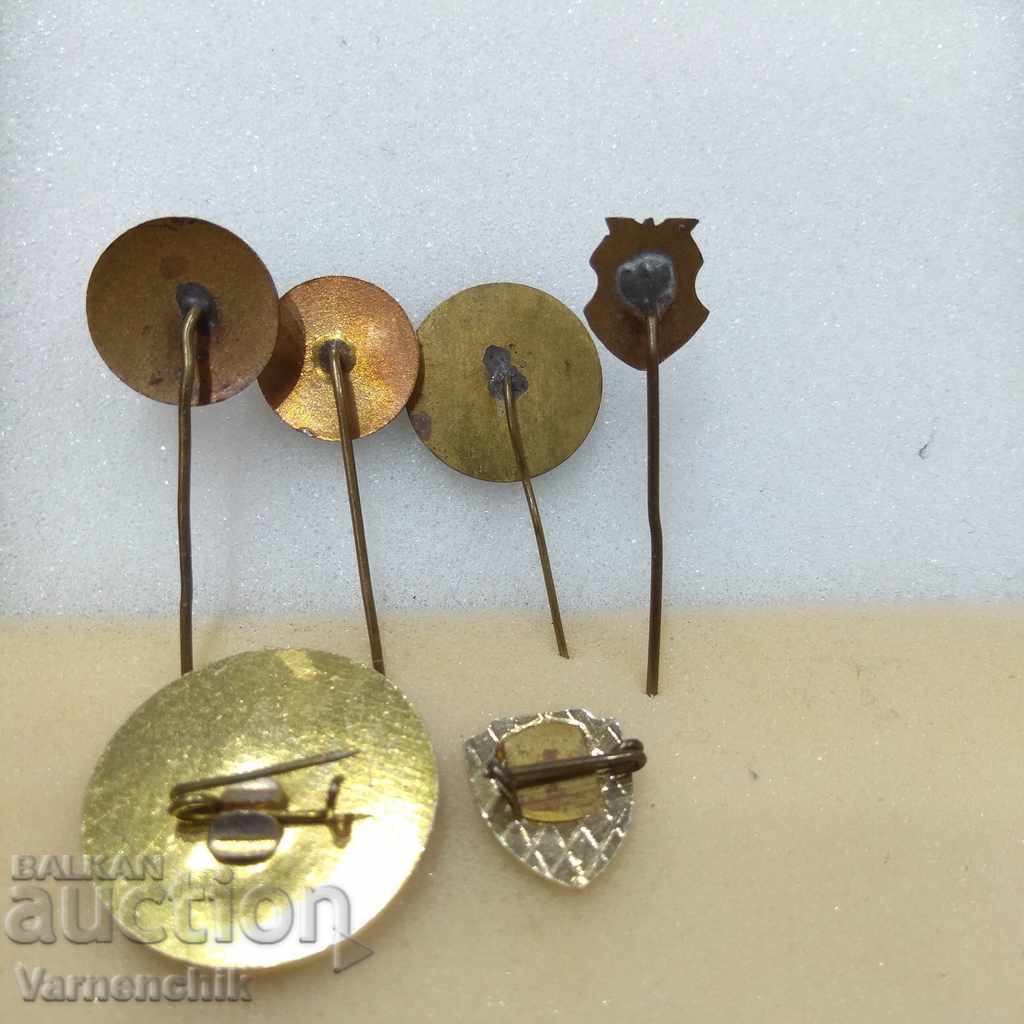 Lot FOOTBALL club badges CSKA, LOCOMOTIVE, BLACK SEA, ETC. - 6 Lot FOOTBALL club badges CSKA, LOCOMOTIVE, BLACK SEA, ETC. - 6