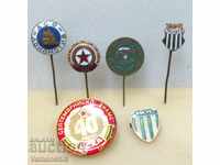 Lot FOOTBALL club badges CSKA, LOCOMOTIVE, BLACK SEA, ETC.