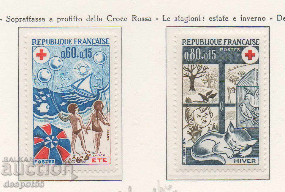 1974. Franţa. Crucea Rosie.