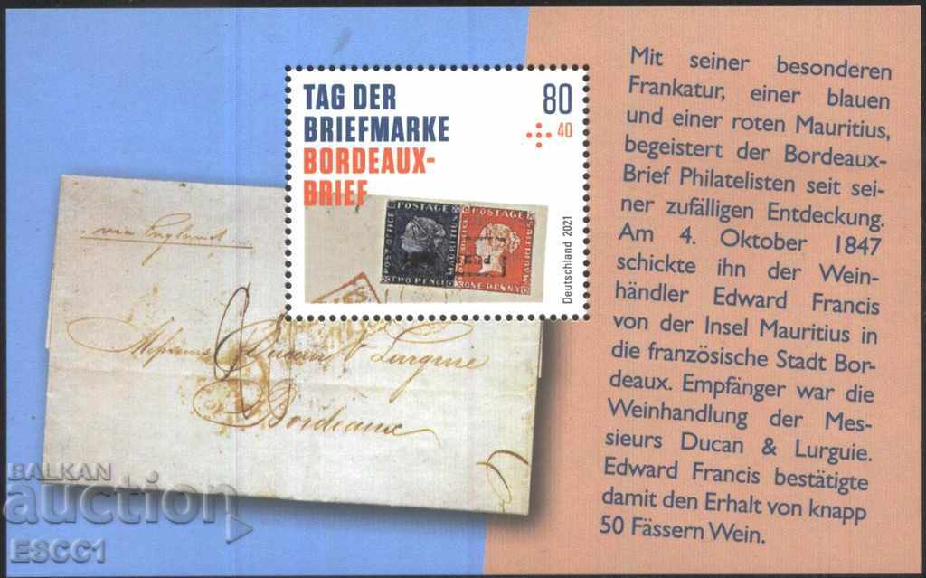 Clean block a Stamp Day 2021 from Germany