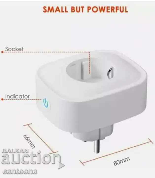 Auction Smart WiFi contact TECKIN SP 22, voice commands Alexa, 16A Auction Smart WiFi contact TECKIN SP 22, voice commands Alexa, 16A