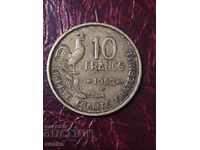 Франция 10 франка 1953г.