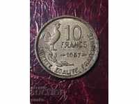 France 10 franca 1957
