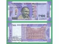 (¯` '• .¸ INDIA 100 rupii 2019 UNC ¸. •' ´¯)
