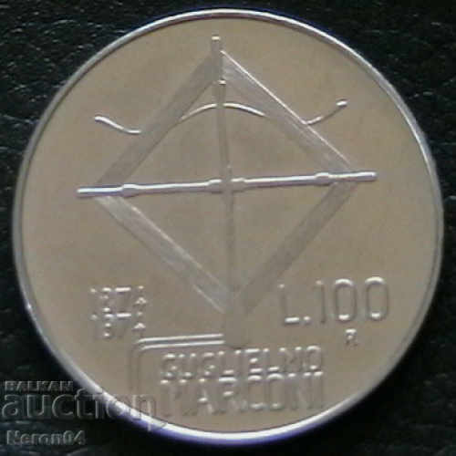 100 de lire sterline 1974, Italia