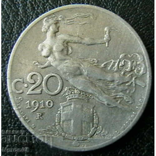 20 центисими 1910, Италия