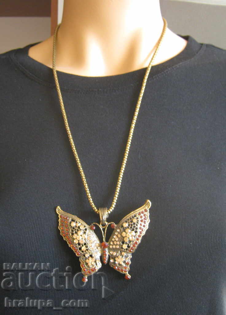Necklace necklace butterfly pendant necklace