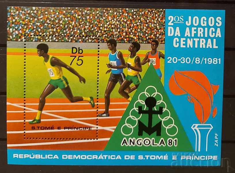 Sao Tome și Principe 1981 Sports Block MNH