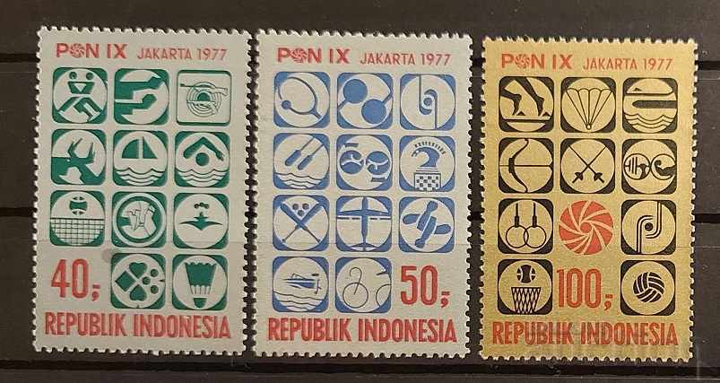 Ινδονησία 1977 Αθλήματα MNH