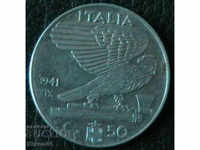 50 центисими 1941(XIX), Италия