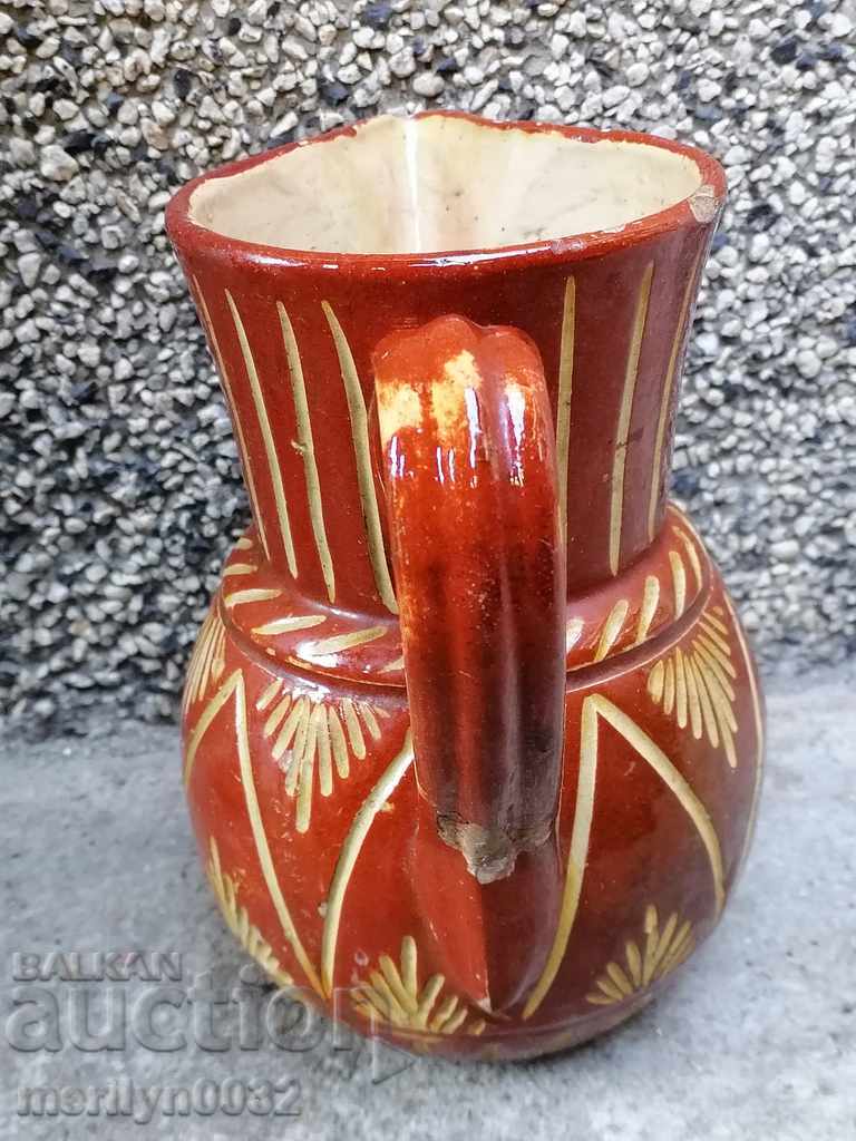 Livrarea Ceramica veche, oala de lut, sfarsitul secolului al XIX-lea