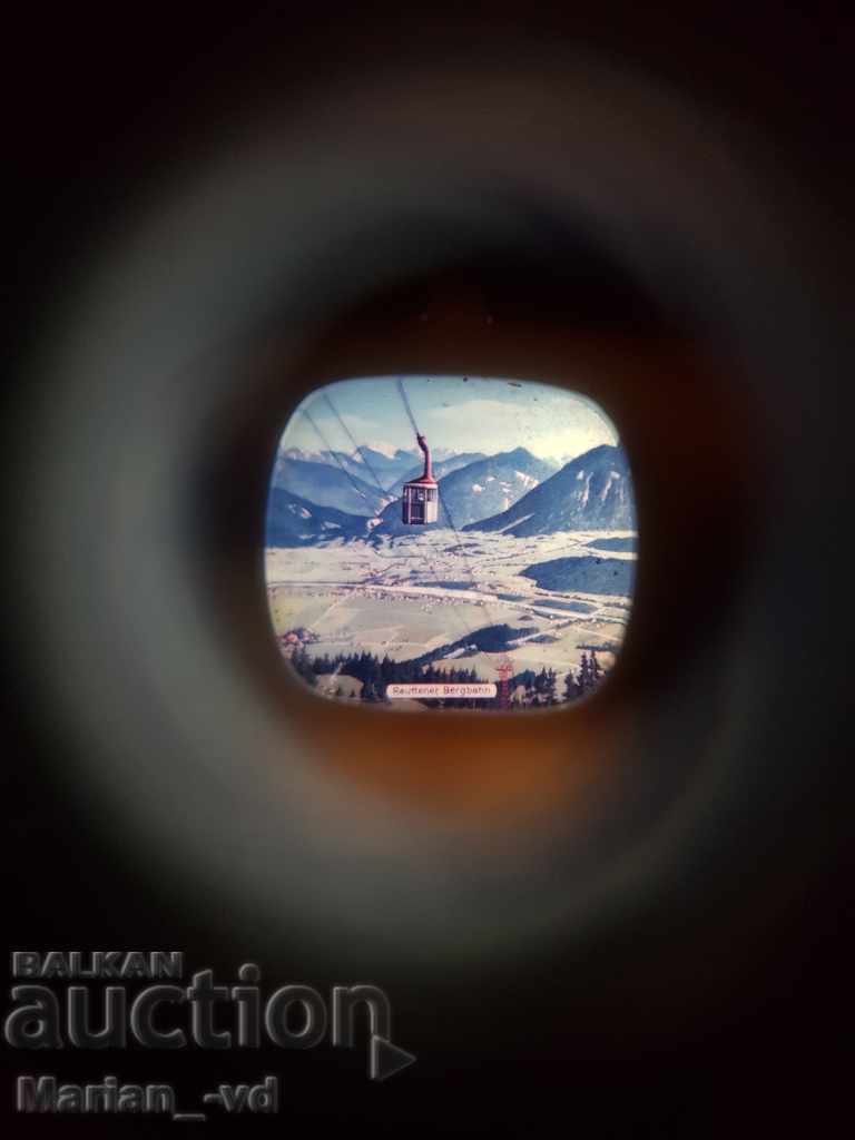 Auction Old plasticoscope with herbarium edelweiss on the screen Auction Old plasticoscope with herbarium edelweiss on the screen