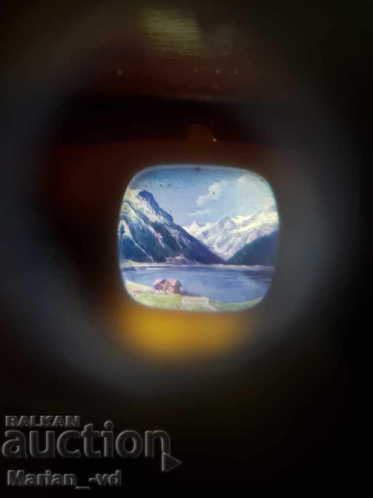 Old plasticoscope with herbarium edelweiss on the screen - 5 Old plasticoscope with herbarium edelweiss on the screen - 5