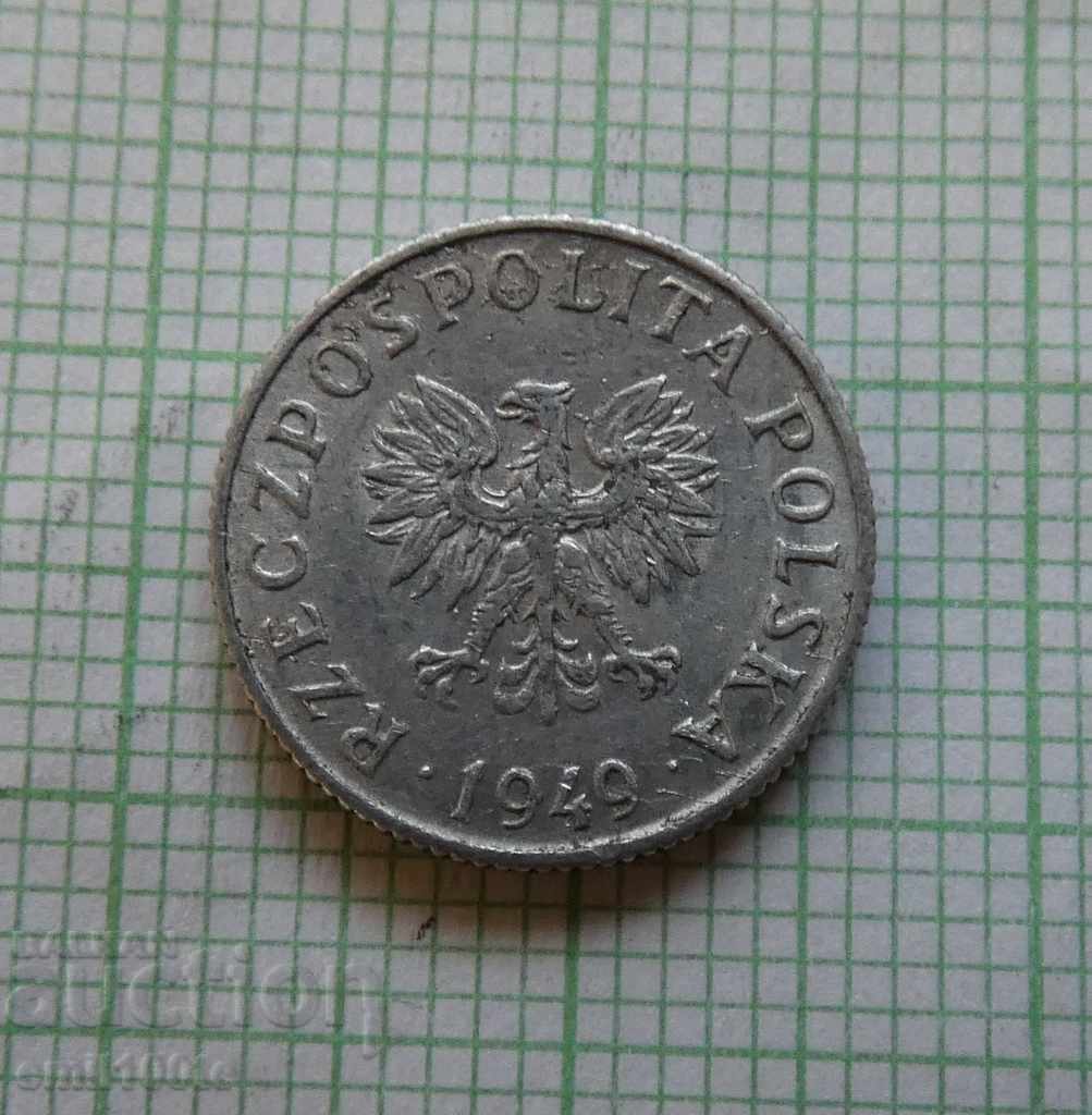 Livrarea 1 groschen 1949 Polonia