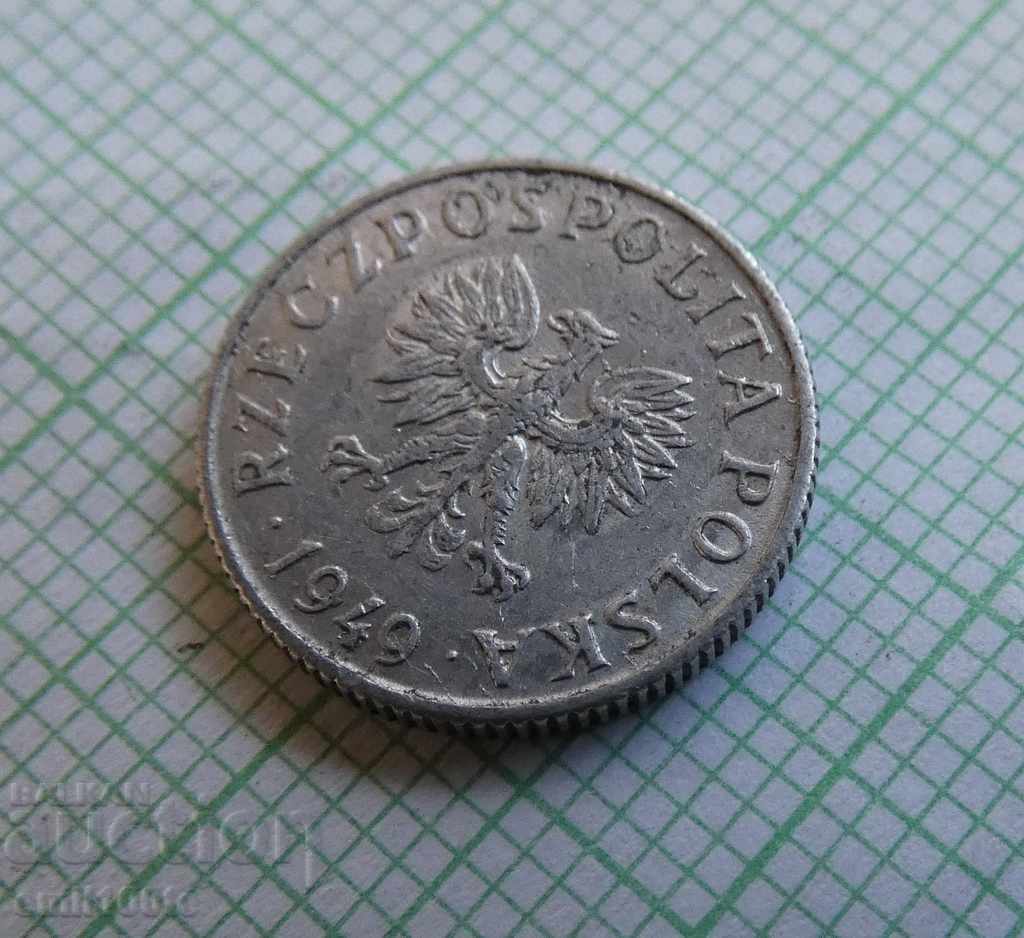 1 groschen 1949 Polonia - 6