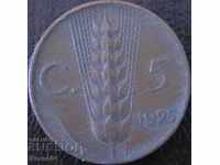 5 centimi 1925, Italia