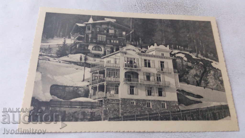 Postcard Davos Villa Ada Damenpension Strauch